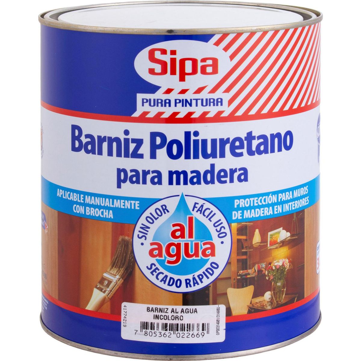 SIPA - Barniz Poliuretano Semibrillante 1 galón(es) Incoloro