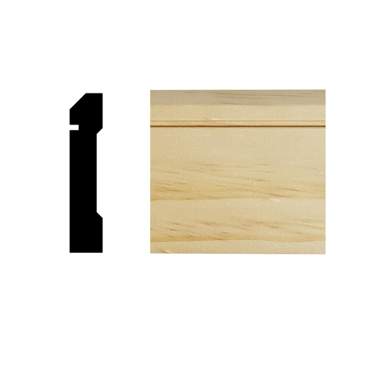 MULTIMARCA - Guardapolvo Pino Finger Natural 13 mm 6.8x300 cm