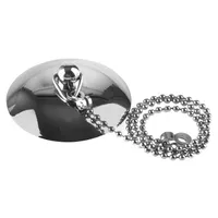 Pitón Portacadena Plateado Para Lavamanos