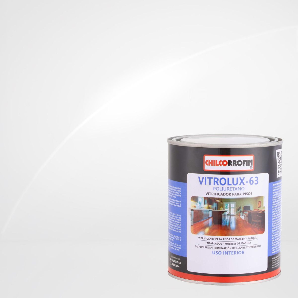 CHILCORROFIN - Barniz Vitrificante Semibrillante 0.25 galón(es) Transparente