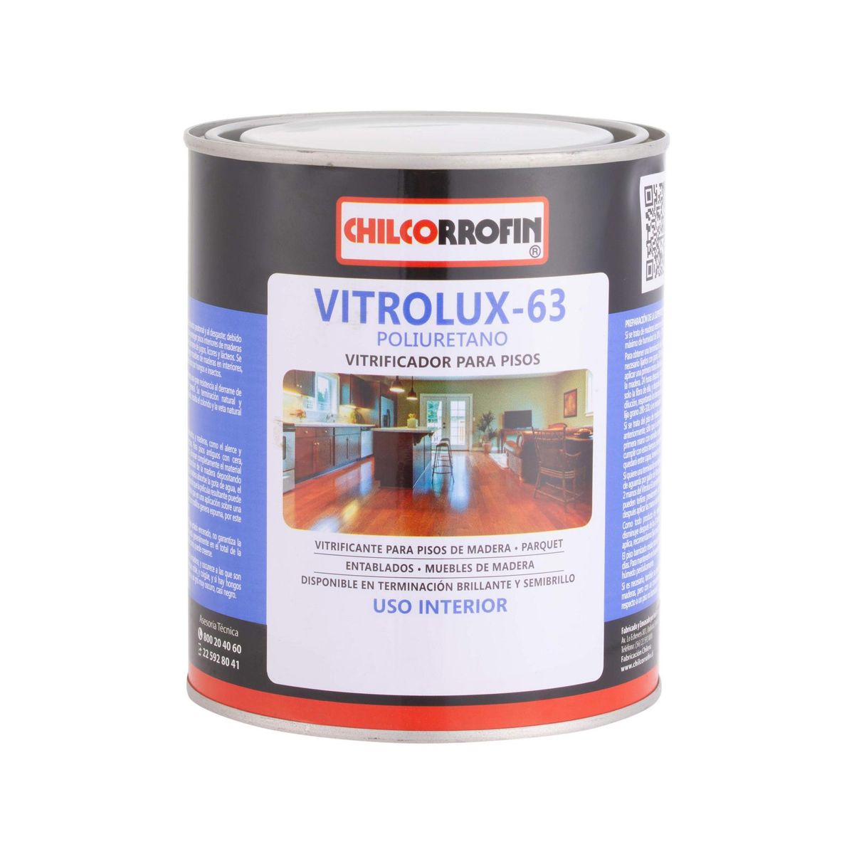 CHILCORROFIN - Barniz Vitrificante Semibrillante 0.25 galón(es) Transparente