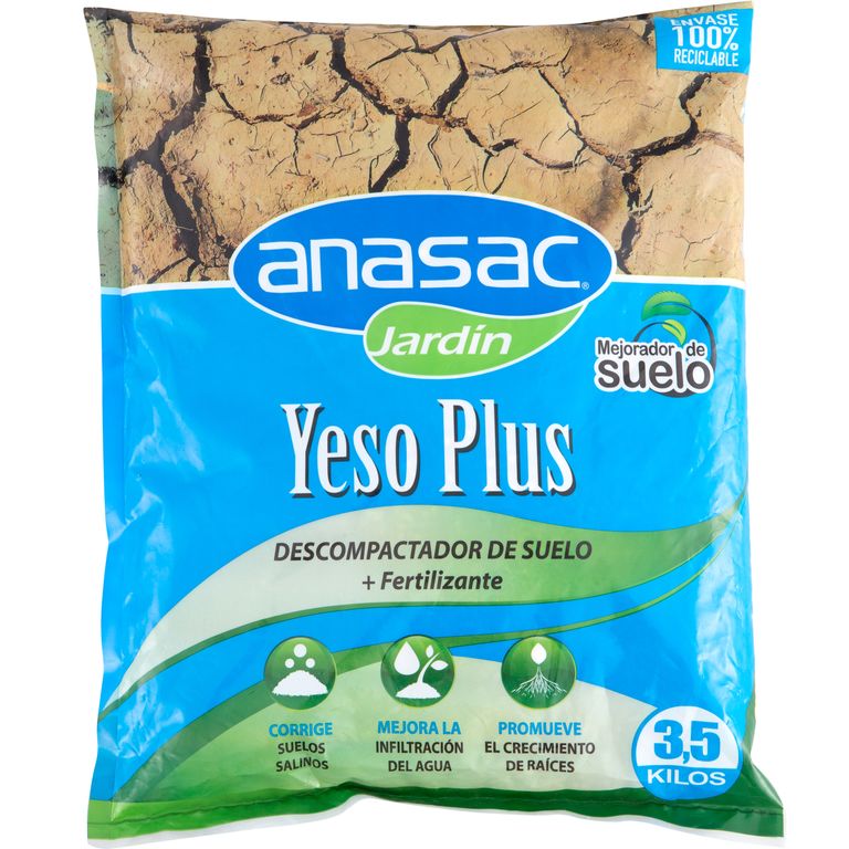 Mejorador de Suelo Yeso Plus 3,5 kg bolsa