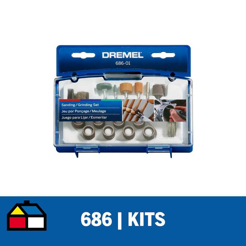 DREMEL - Kit de accesorios para lijar y esmerilar 31 piezas