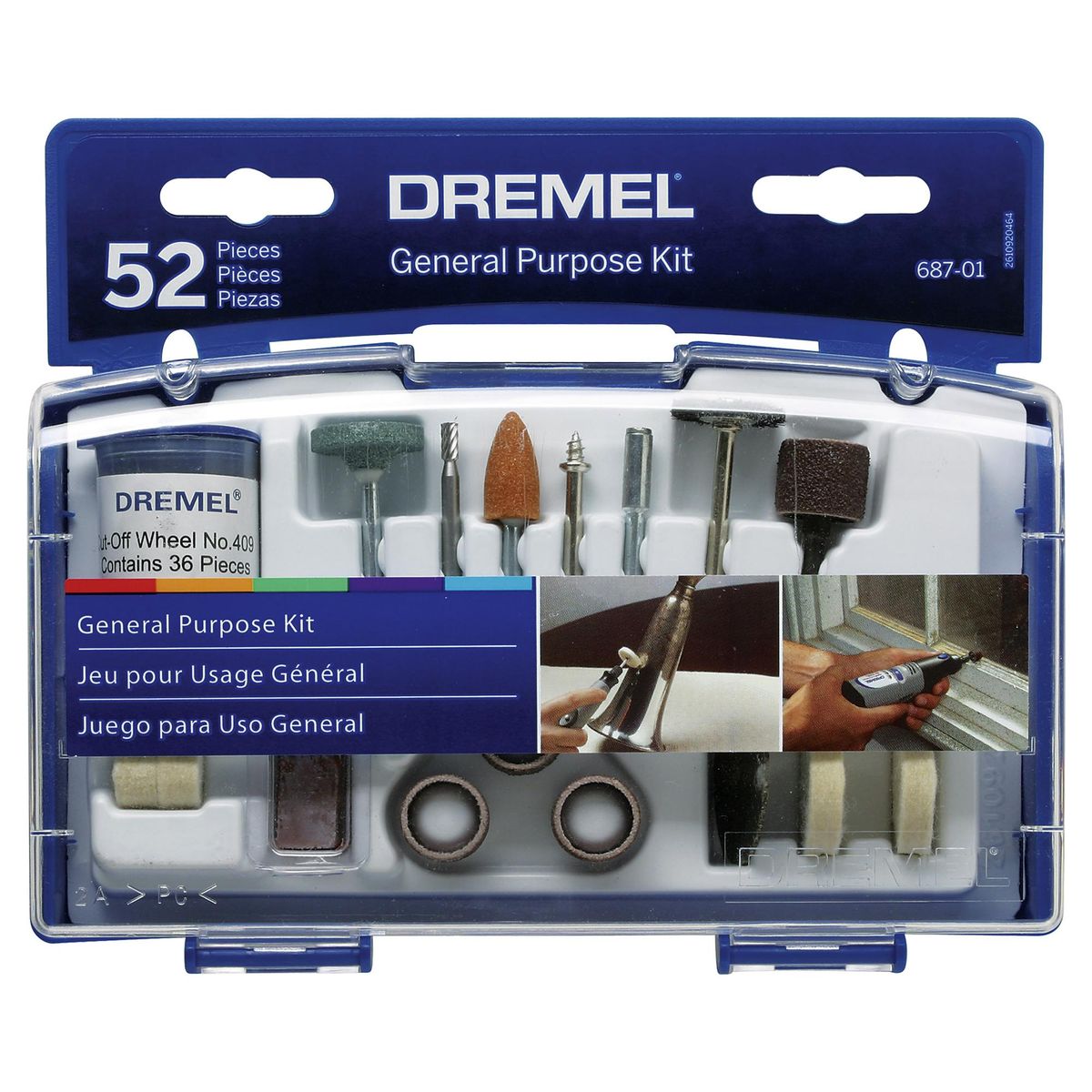 DREMEL - Kit de accesorios multipropósito 52 piezas