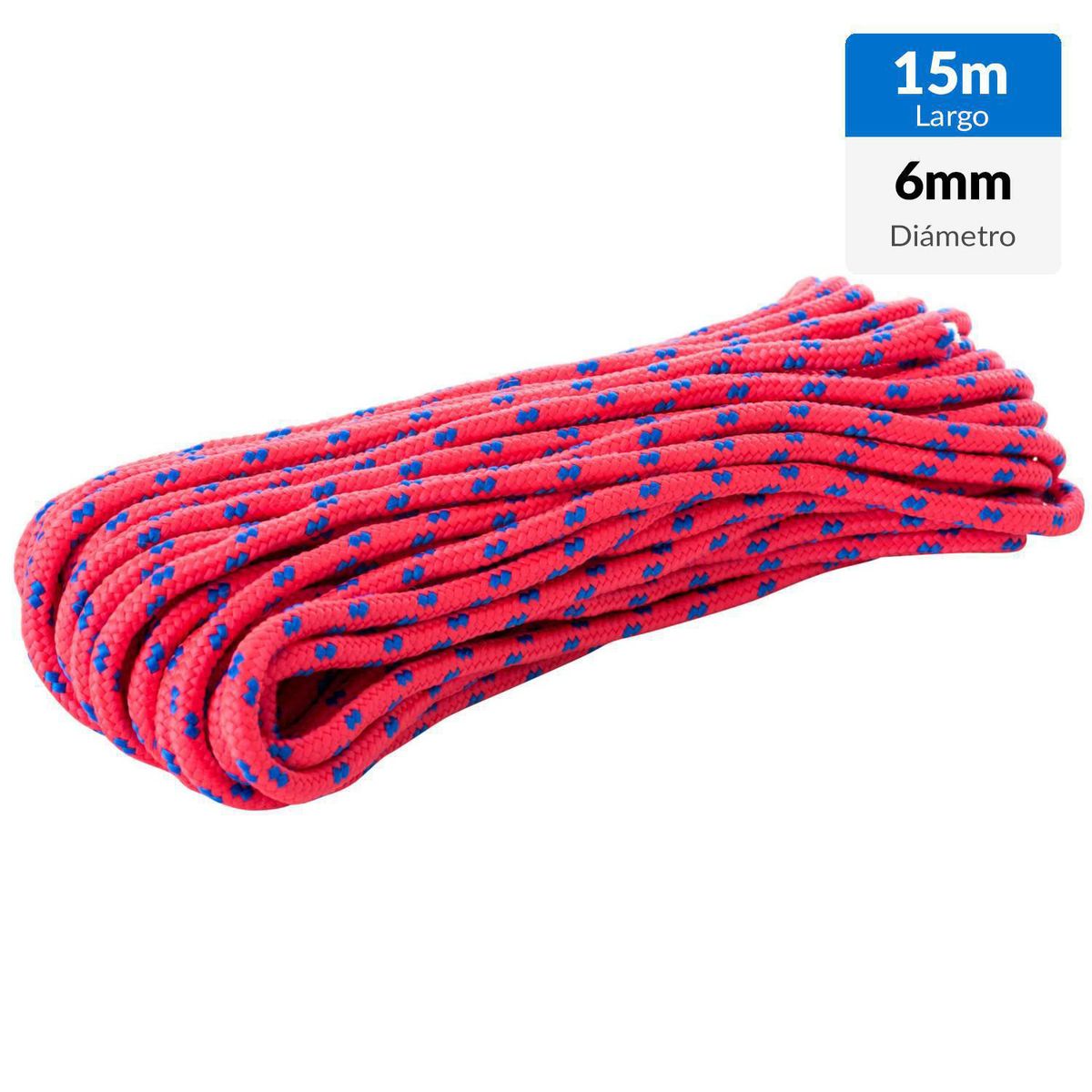 FIXSER - Cuerda de polipropileno torcido 6 mm x 15 m