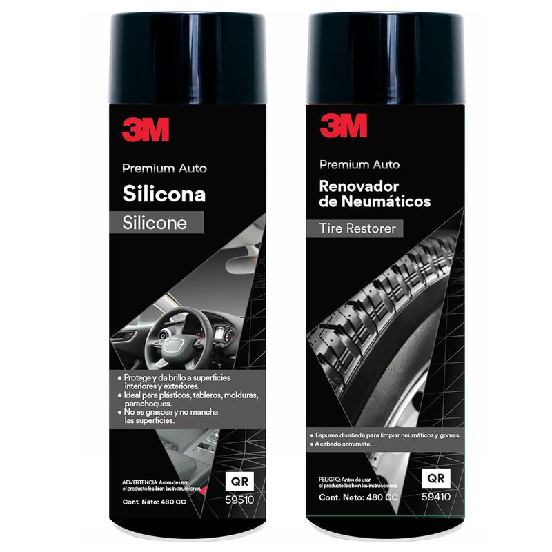 3M - Kit de Silicona en Spray + Renovador en Spray 3M