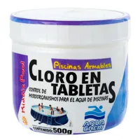 Cloro para Piscinas Tableta 0.5 kg Frasco (plástico/vidrio)