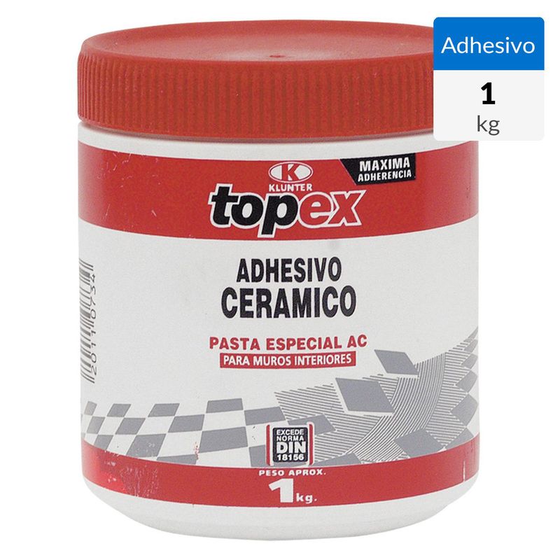 TOPEX - Adhesivo Cerámico Muro Superficie Flexible 1 kg