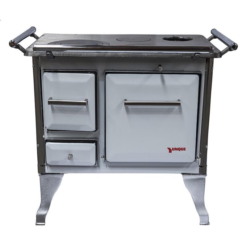 YUNQUE - Cocina a Leña 3 Platos Blanco TRAD 70X46LOZ