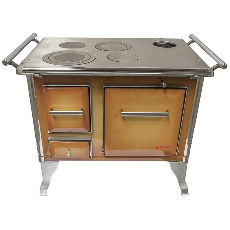 Cocina a Leña 80x56 cm 4 Platos Café Tradicional