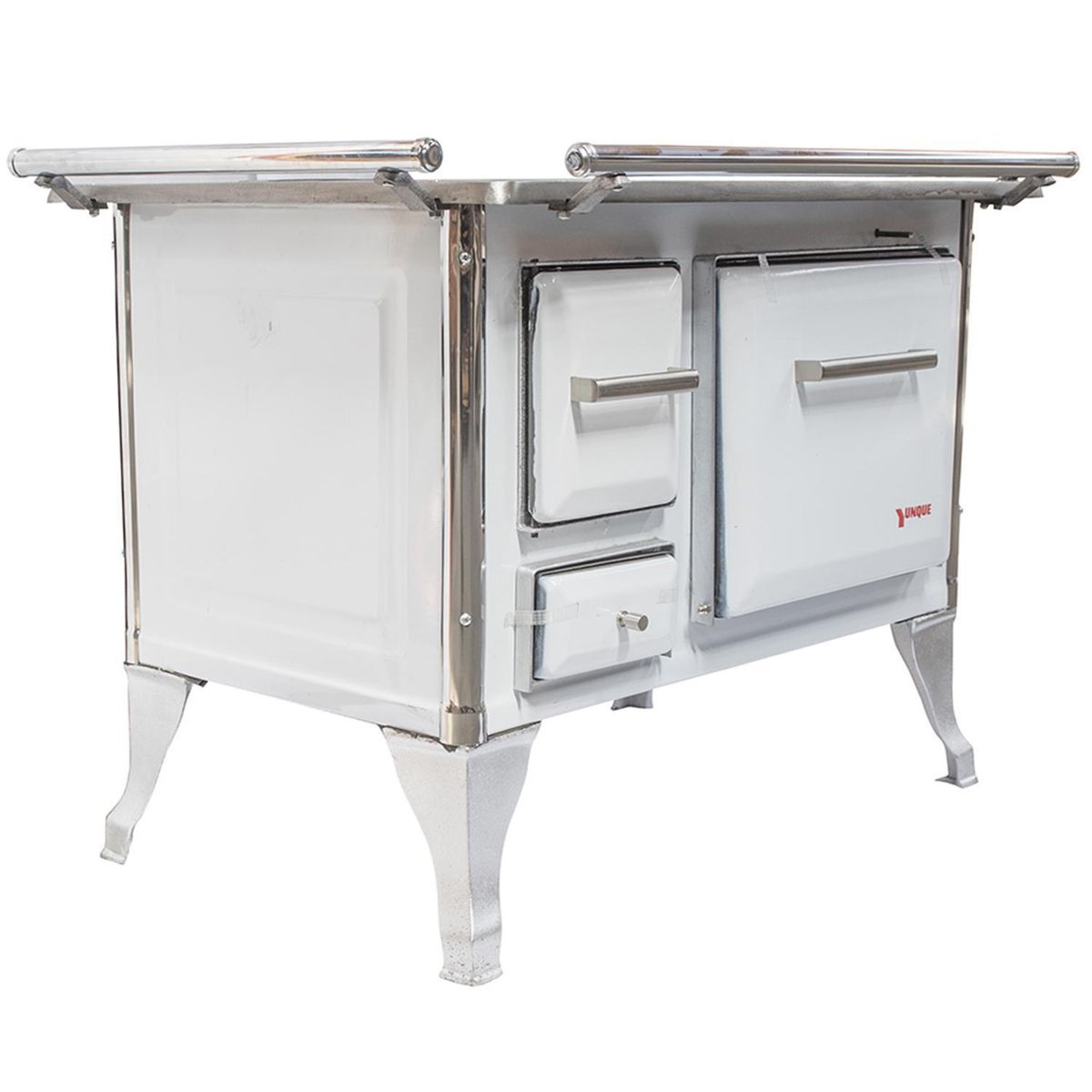 YUNQUE - Cocina a Leña 4 Platos Blanco TRAD90X60LOZA