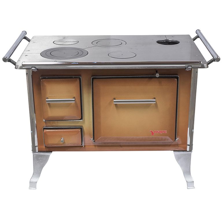 Cocina a Leña 90x60 cm 4 Platos Café Tradicional