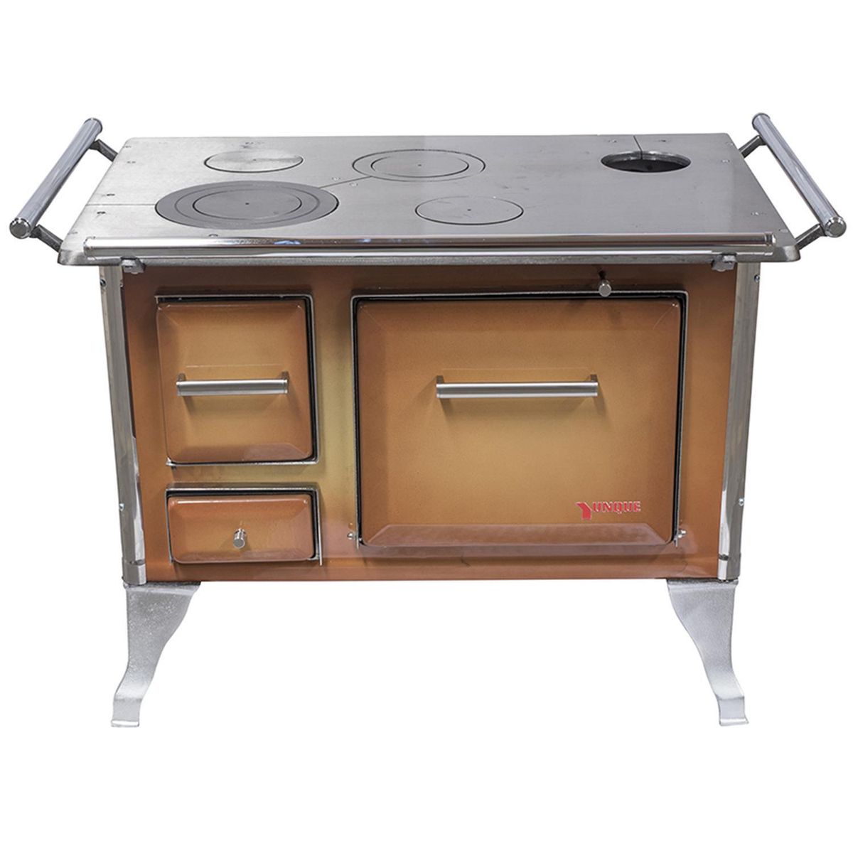 YUNQUE - Cocina a Leña 4 Platos Difumada TRAD 90X60 DI