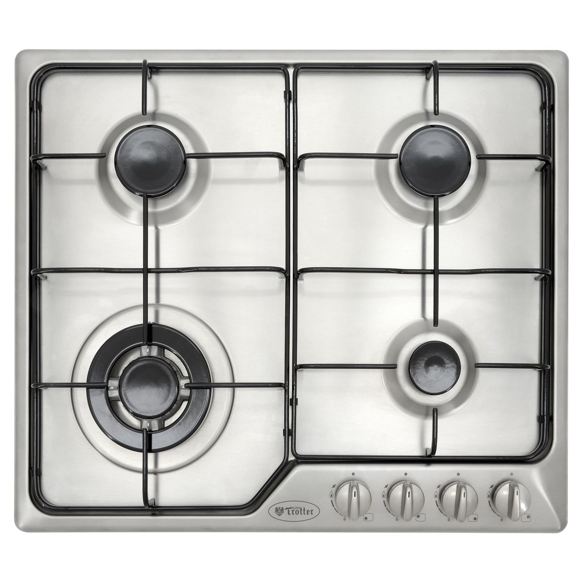 ALBIN TROTTER - Encimera Gas 4 Platos Silver AT EXCLUSIVE 60