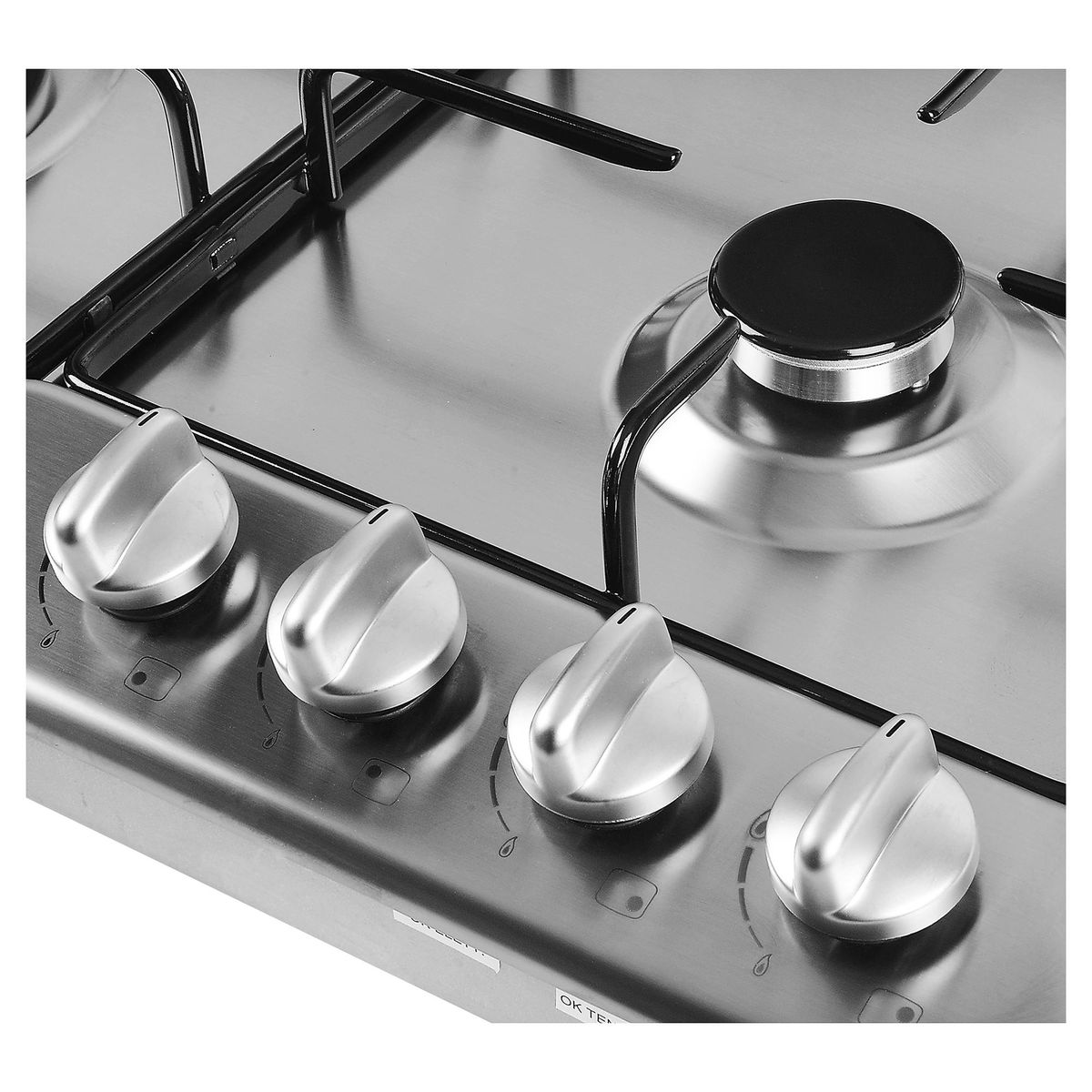 ALBIN TROTTER - Encimera Gas 4 Platos Silver AT EXCLUSIVE 60