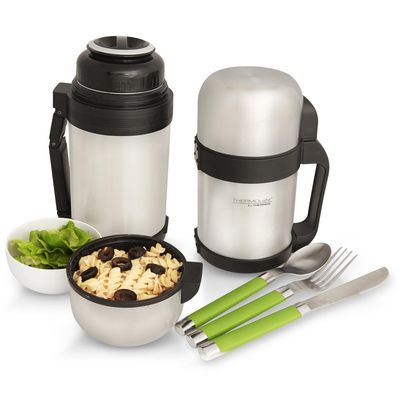 Imagen 2 del producto Termo Multipropósito 1 l Plateado/ Negro