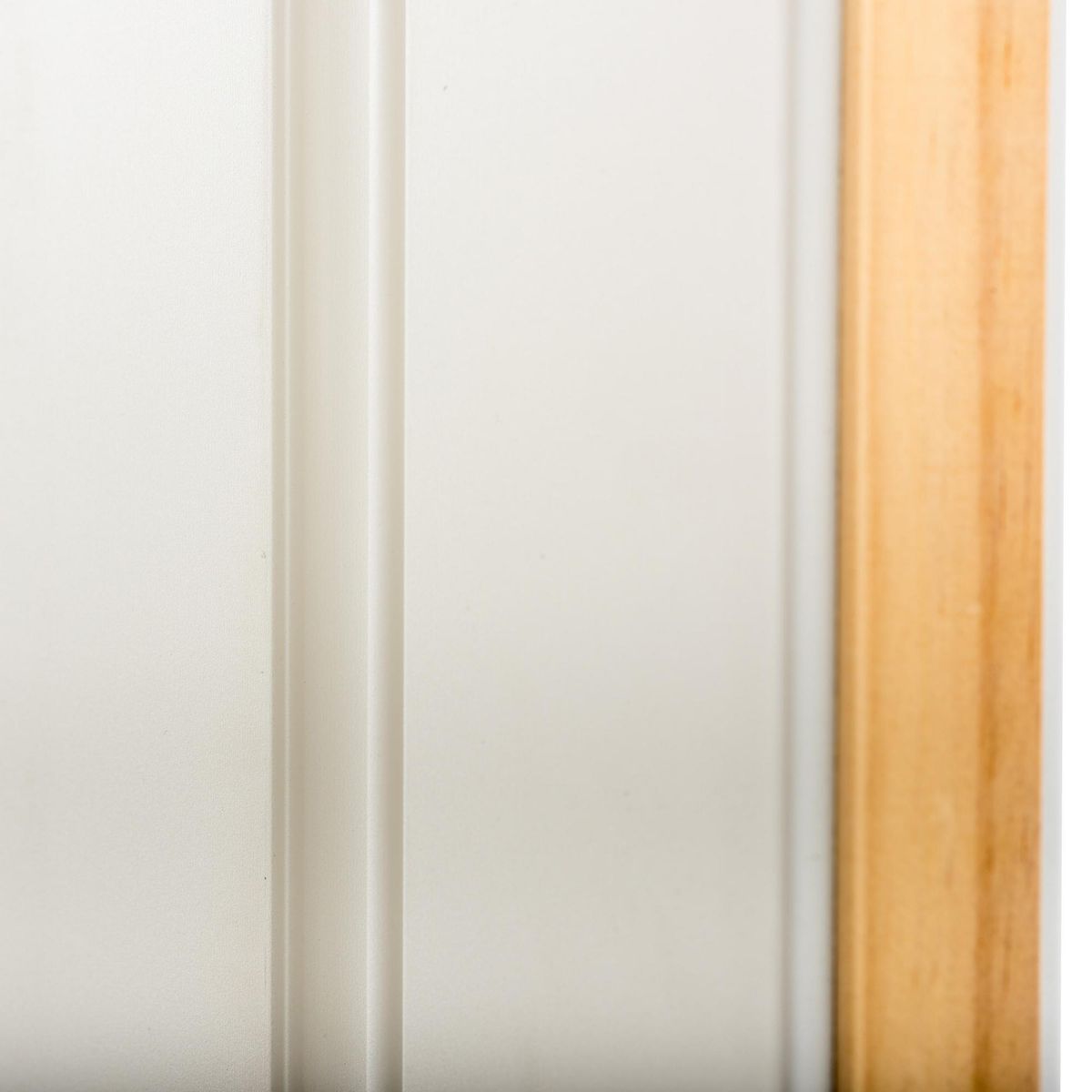 HOLZTEK - Puerta Bostonian Acero C/6 Paneles Blanco