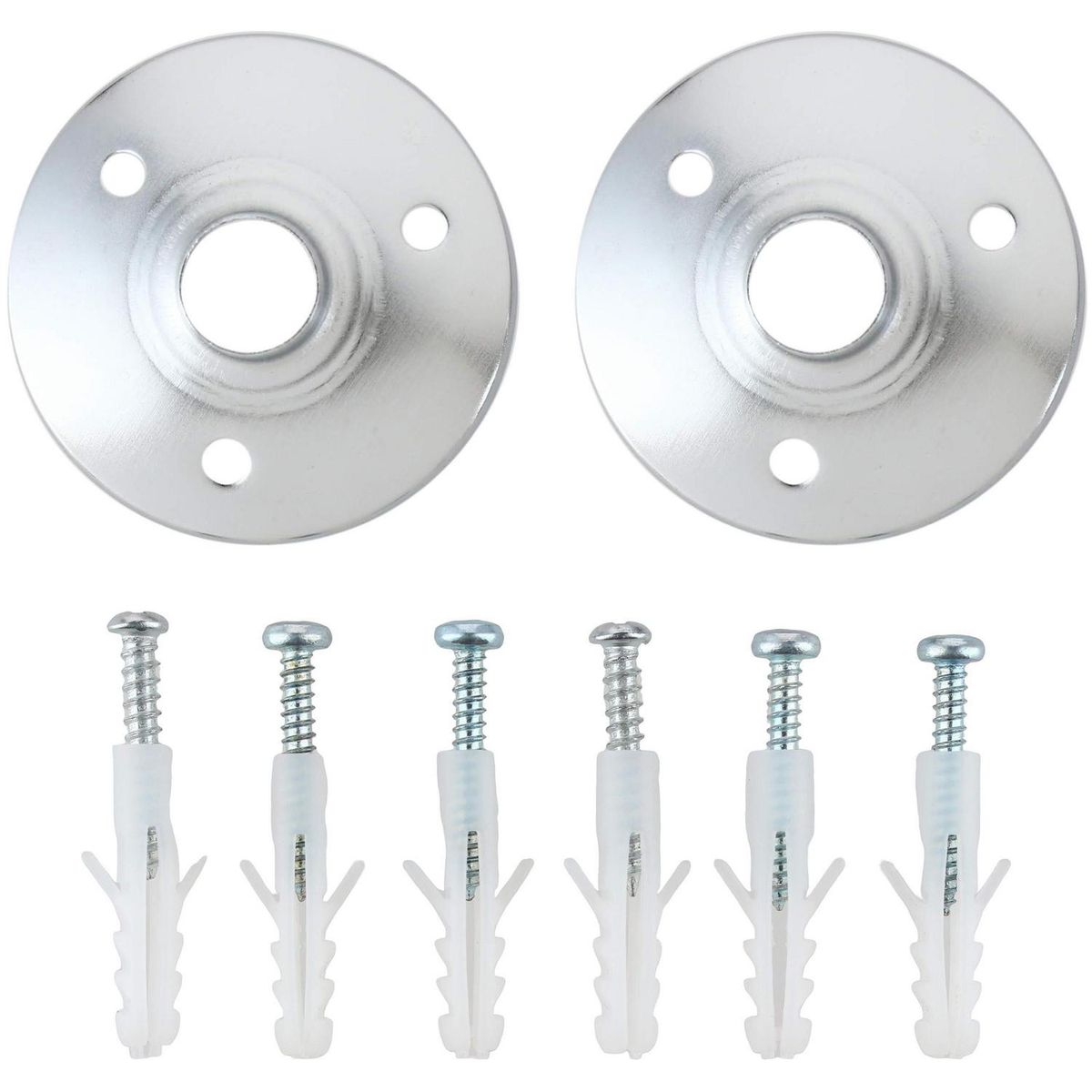 METALHSA - Soporte para barra de cortina 12 mm plateado