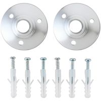 Soporte Para Barra De Cortina 12 Mm Plateado