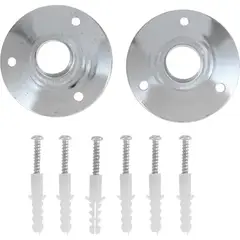 METALHSA - Soporte para barra de cortina 16 mm plateado