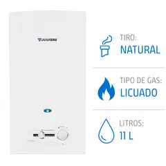 JUNKERS - Calefont Gas Licuado 11 Litros Tiro Natural Chispero