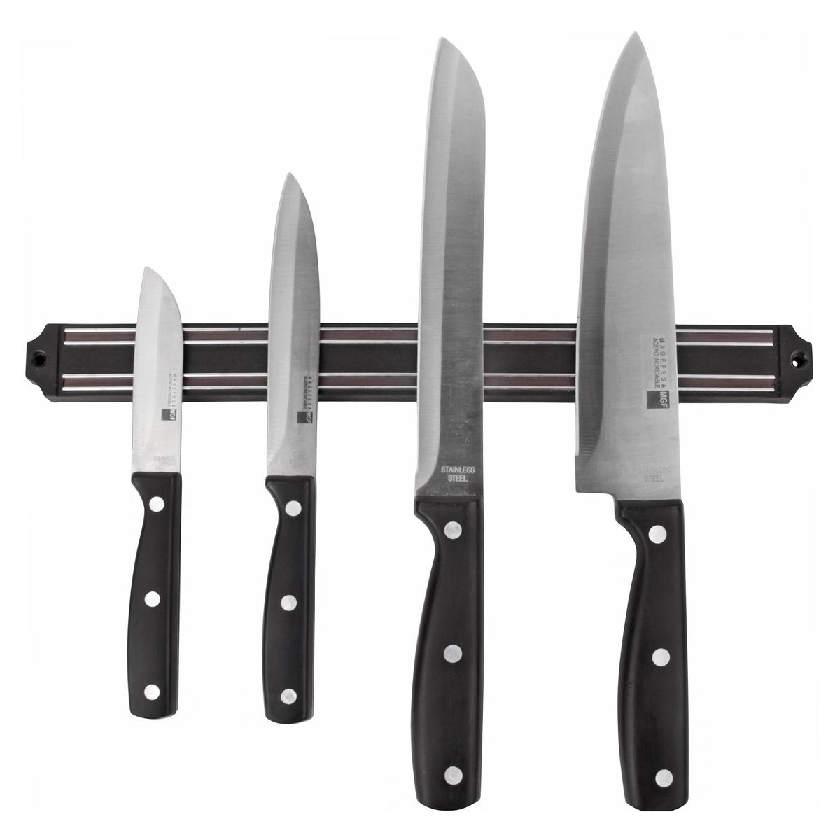 MAGEFESA - Set de 4 cuchillos blade + soporte iman