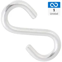 FIXSER - Gancho "S" 5/32" x 1 1/2" 1 unidad