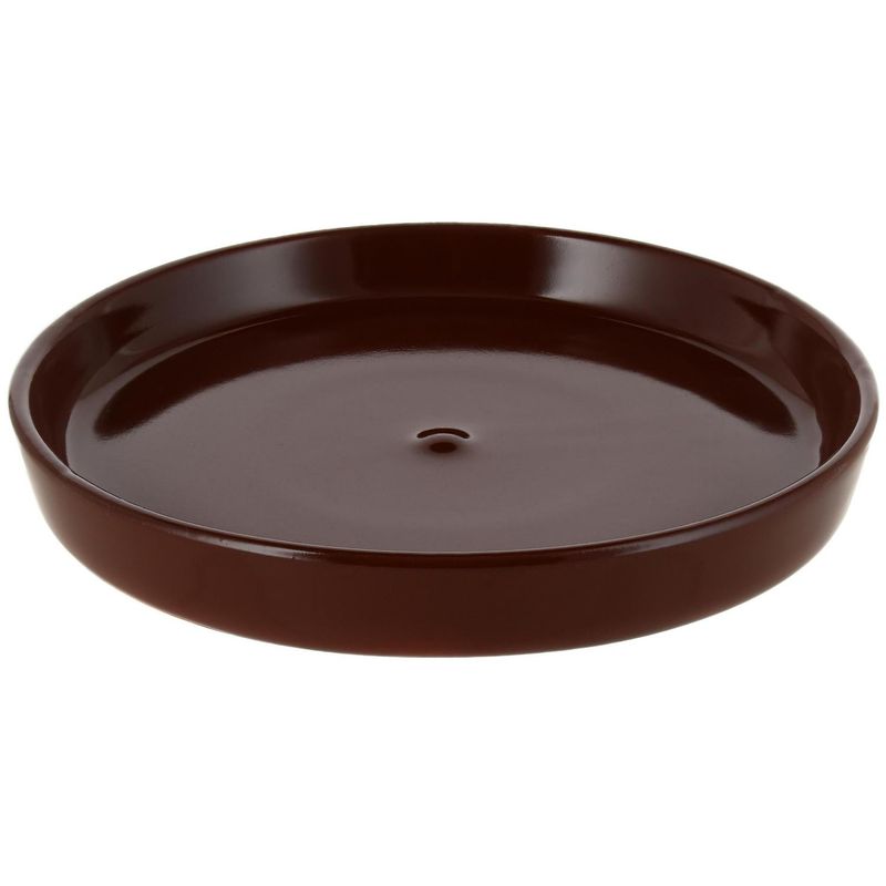 CERAMICA ESPEJO - Base para macetero de cerámica 18 cm chocolate