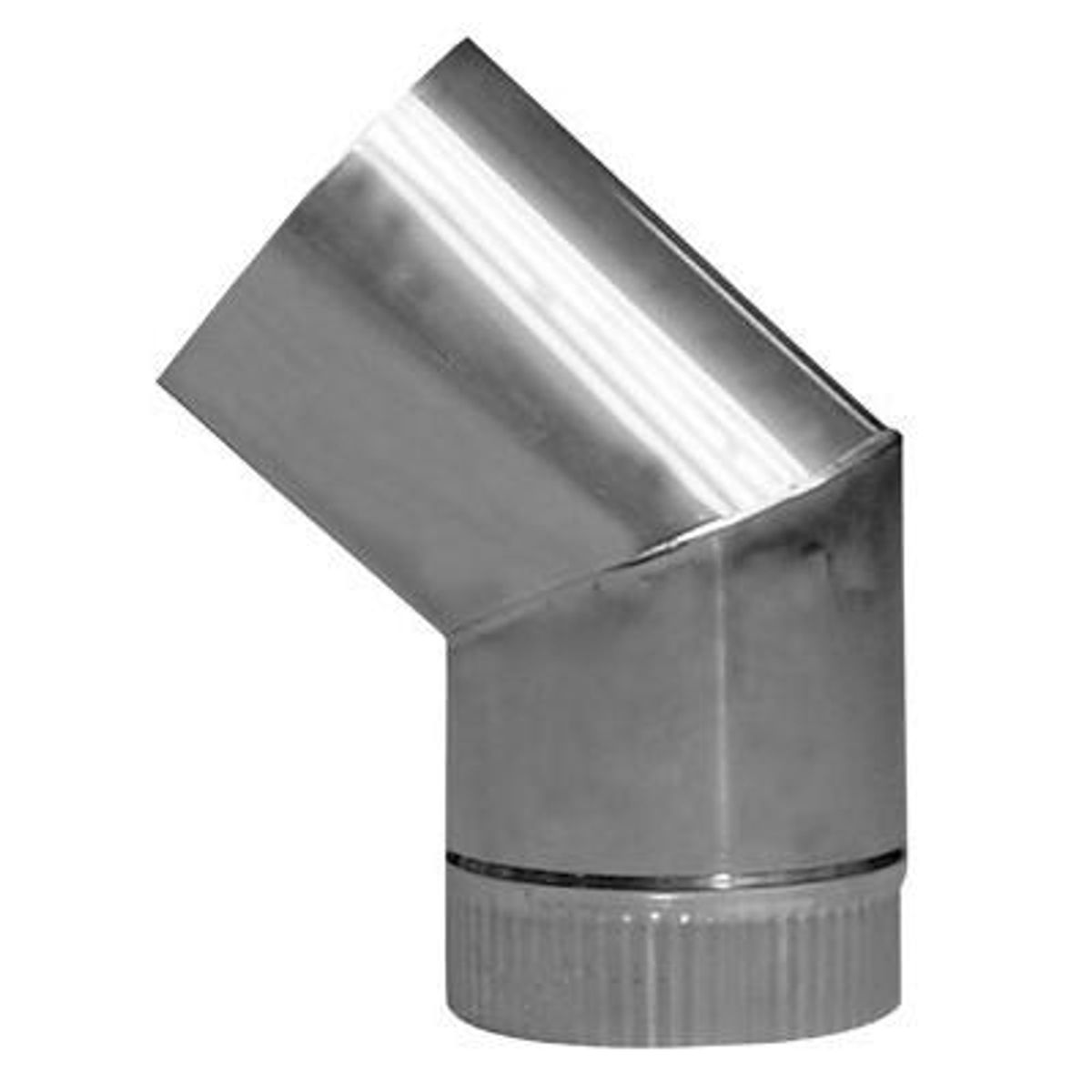 AMESTI - Juego Codos Estufa Leña 5 Pulgadas 135 Grados