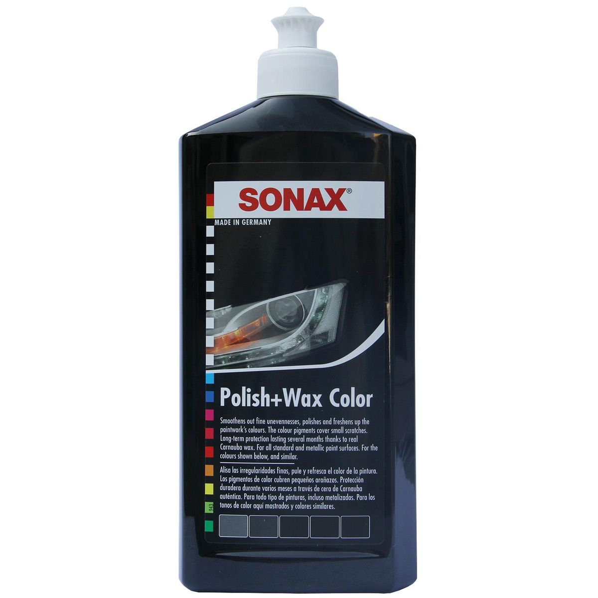 SONAX - Cera Polish & Wax Sonax Negra 500 ml para Pulido y Protección Auto