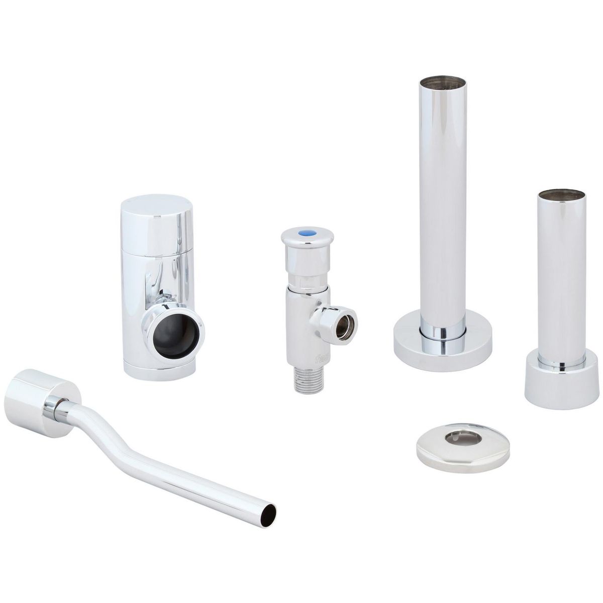 FAS - Juego de urinario con llave temporizada cromado