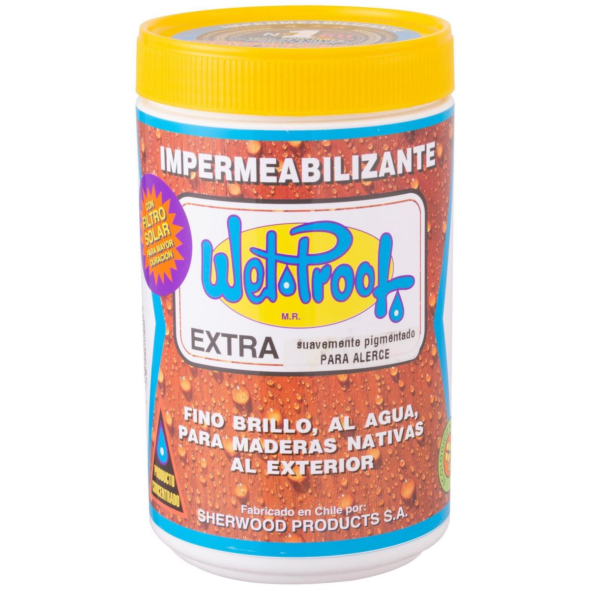 WETPROOF - Barniz Impermeabilizante Semibrillante 0.25 galón(es) Alerce