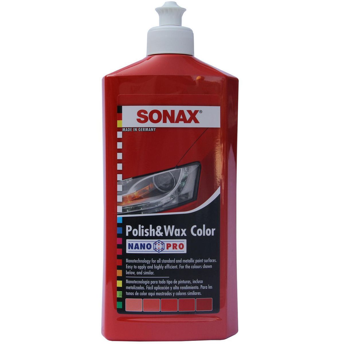 SONAX - Cera Pulidora Sonax Rojo 500 ml para Protección y Brillo Automotriz