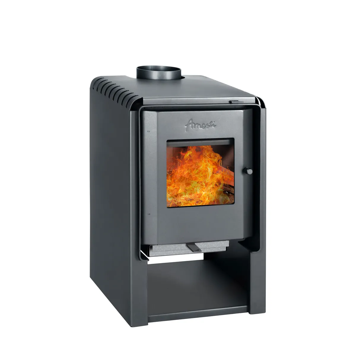 AMESTI - Estufa Leña Scantek 350 Gris Charcoal