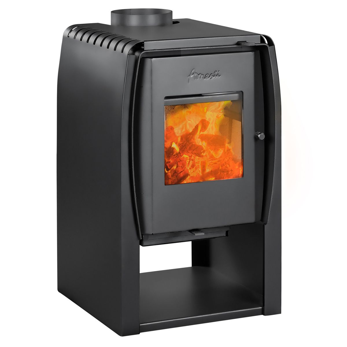 AMESTI - Estufa Leña Nordic 350 Gris Charcoal