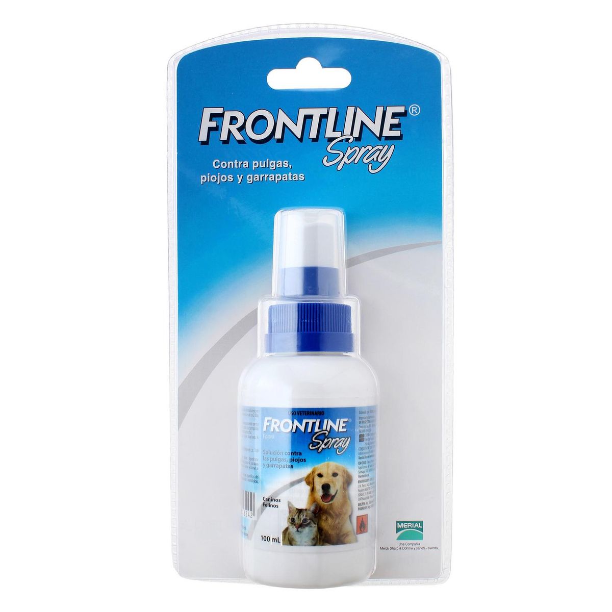 FRONTLINE - Antiparasitaria Todo Tipo De Pelaje Frontline 100 Ml Spray