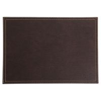 Individual 32x42 cm ecocuero café