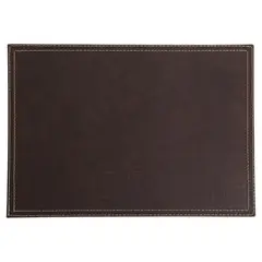 JUST HOME COLLECTION - Individual 32x42 cm ecocuero café