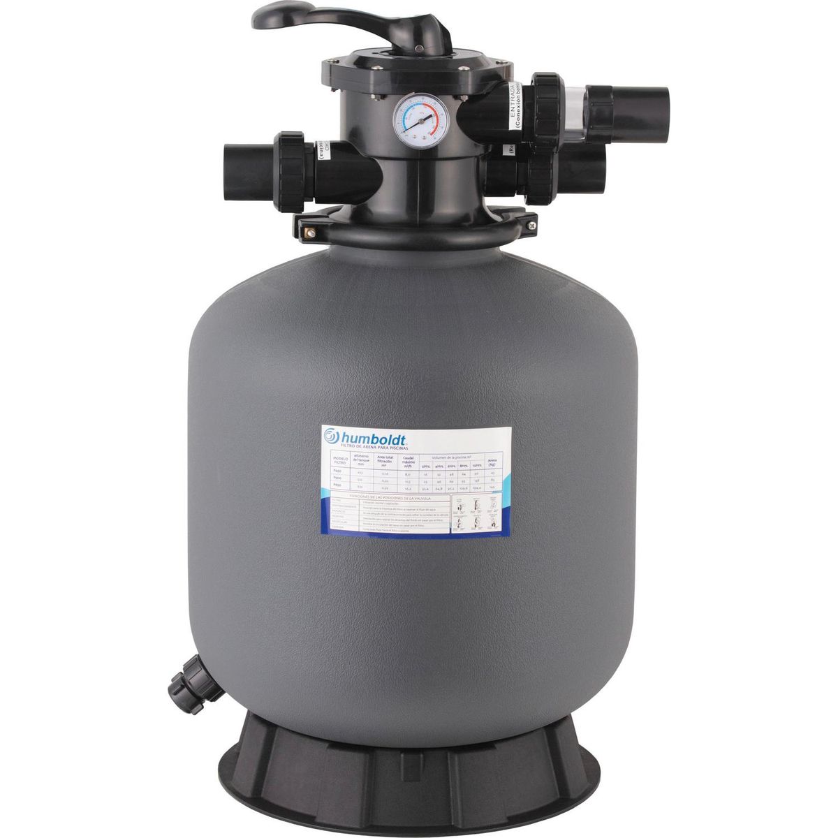 HUMBOLDT - Filtro para Piscina 8000 l/h 0.5 HP