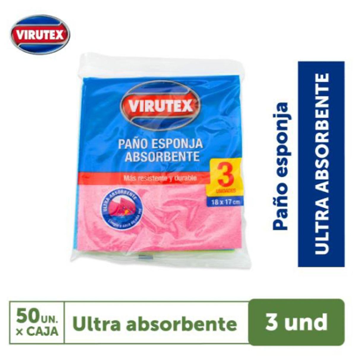 VIRUTEX - Paño Spongi 3 en 1