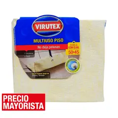 VIRUTEX - Trapero algodón x1 doble 45x50 cm absorbente