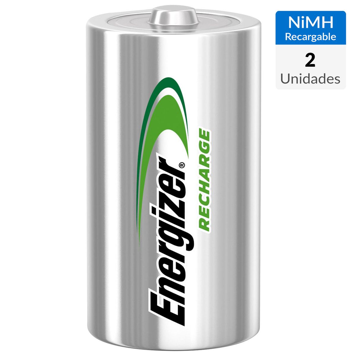 ENERGIZER - Pack de 2 pilas recargables C 2500mAh