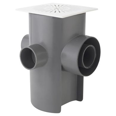 Pileta PVC 110x75x50x40mm Blanco / Gris