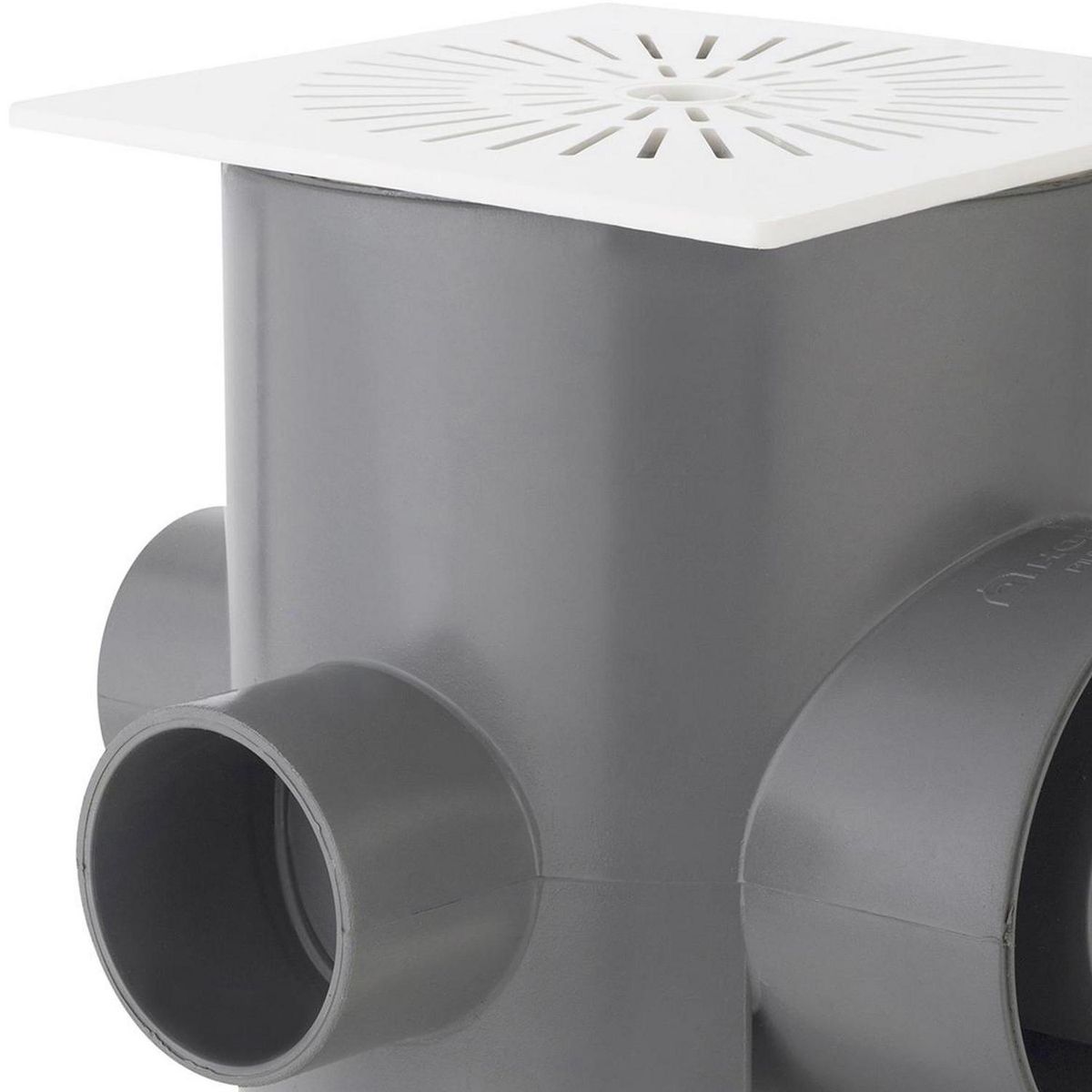 AMANCO - Pileta PVC 110x75x50x40mm Blanco / Gris