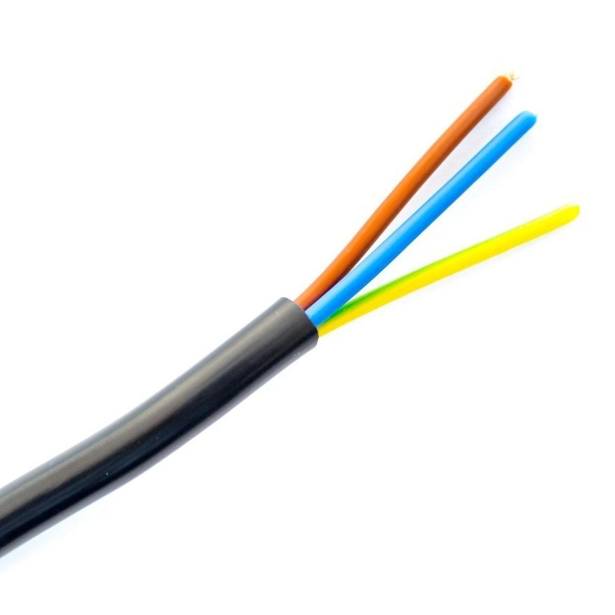 ELFLE - Cordón H05VV-F 3x1 mm2 Negro 20 metro(s) 