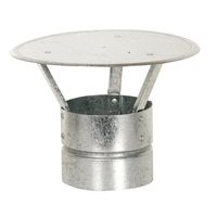 Gorro para tubo acero galvanizado 4,5"" 0,8mm