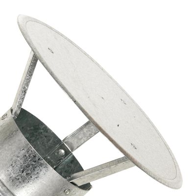 Imagen 2 del producto Gorro para tubo acero galvanizado 4,5"" 0,8mm