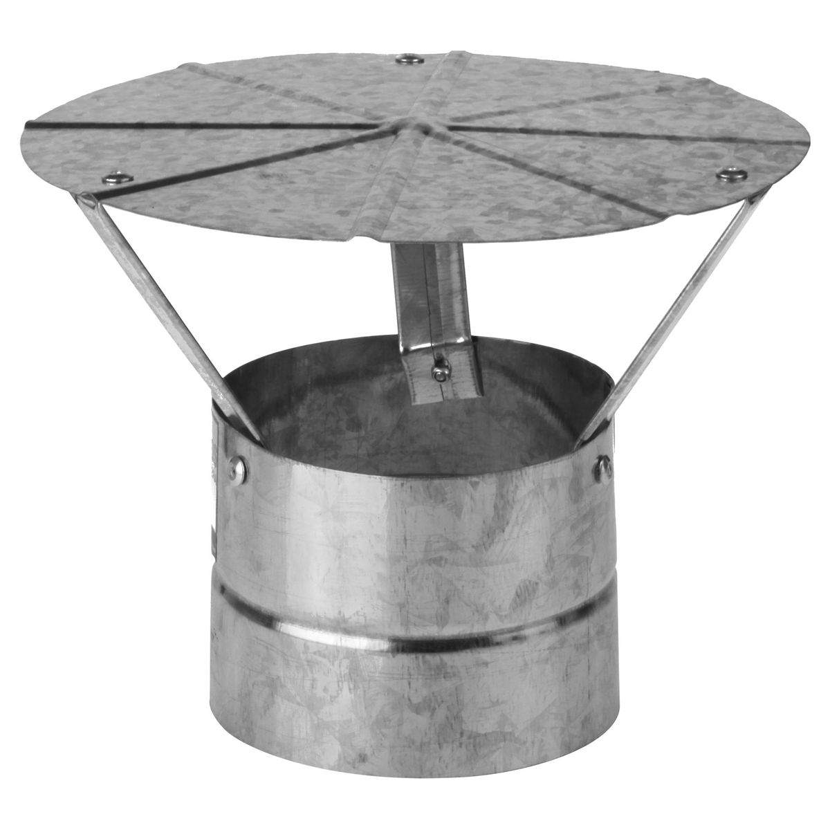 TECNOGALV - Gorro para tubo acero galvanizado 5" 0,8mm