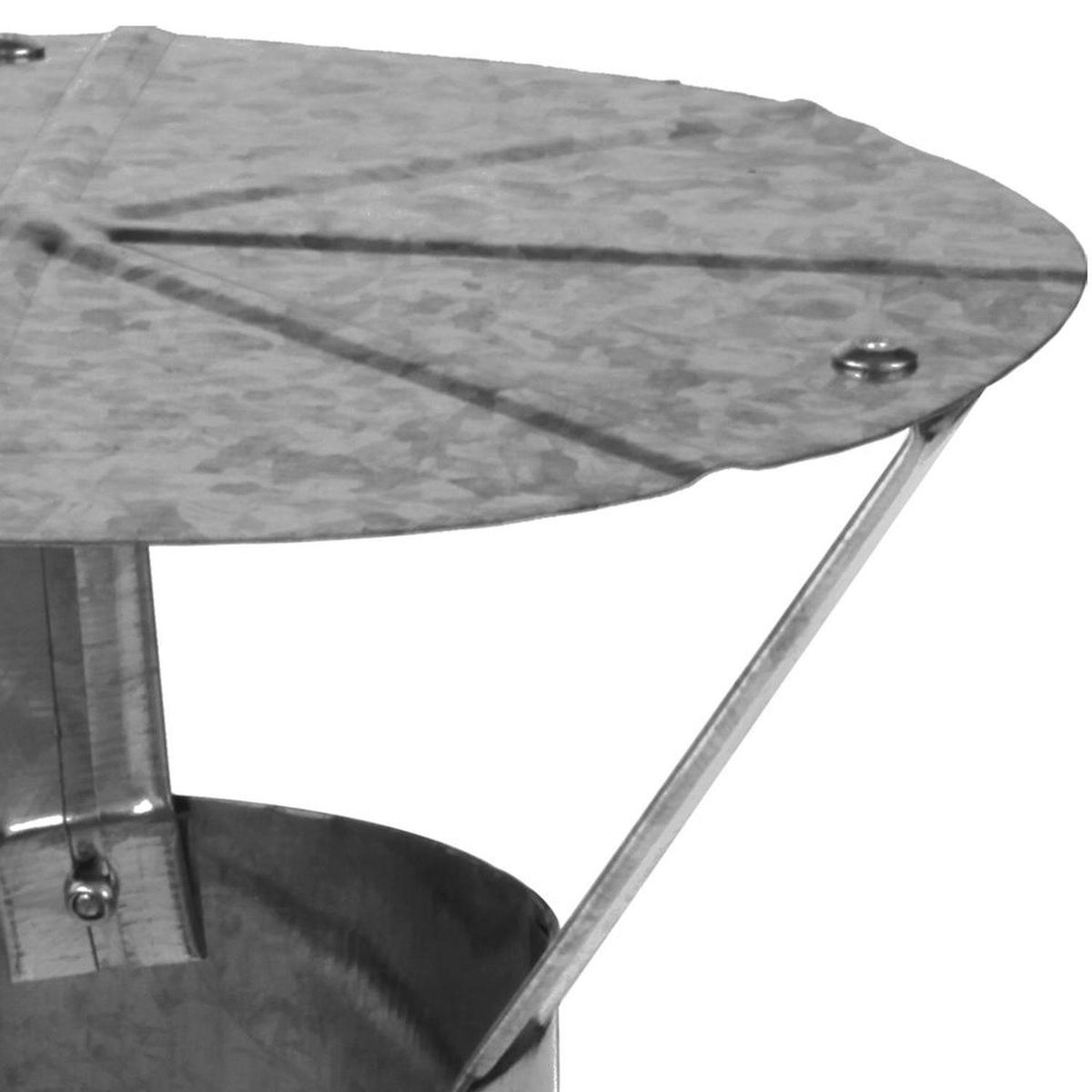 TECNOGALV - Gorro para tubo acero galvanizado 5" 0,8mm