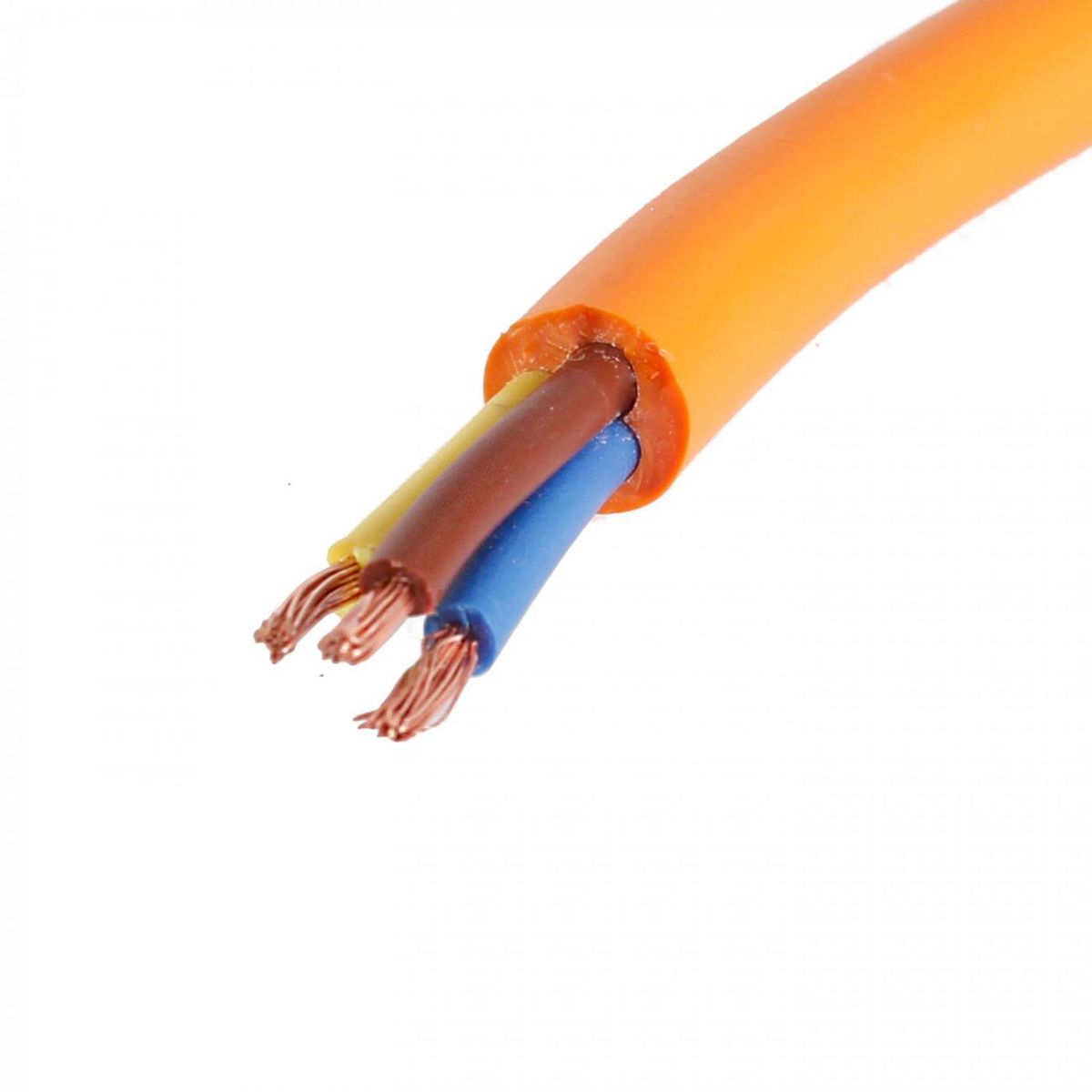 ELFLE - Cordón H05VV-F 3x1 mm2 Naranjo 20 metro(s) 